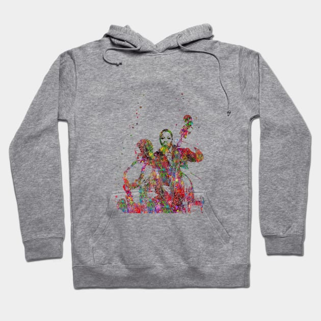 Jazz musician, Hoodie by RosaliArt